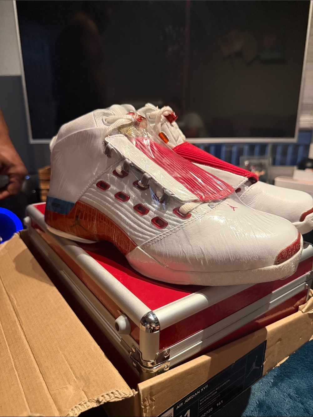 2002 Air Jordan 17 OG "Varsity Red" sneakers